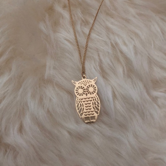 LC Lauren Conrad Gold Tone Owl Pendant Necklace - Picture 2 of 8